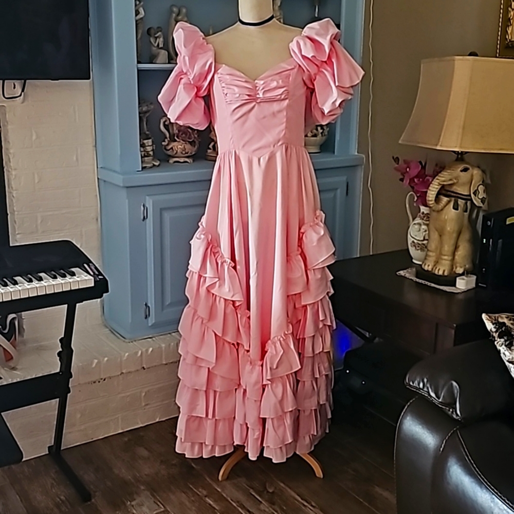 Vintage 80s prom dress
